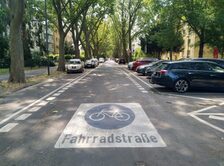 Fahrradstraße Hindenburgstraße