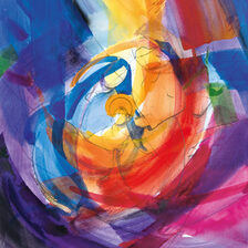 buntes abstraktes Gemälde