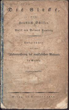 Vorderdeckel Andreas Romberg: Die Glocke