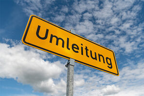Schild Umleitung © AdobeStock