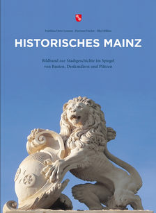 Hessischer Löwe mit Mainzer Wappen auf dem Raimunditor.