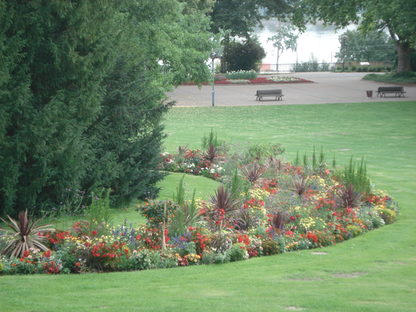 Blumenbeet im Stadtpark