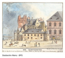 Gemälde des Kurfürstlichen Schlosses von Franz Graf von Kesselstadt