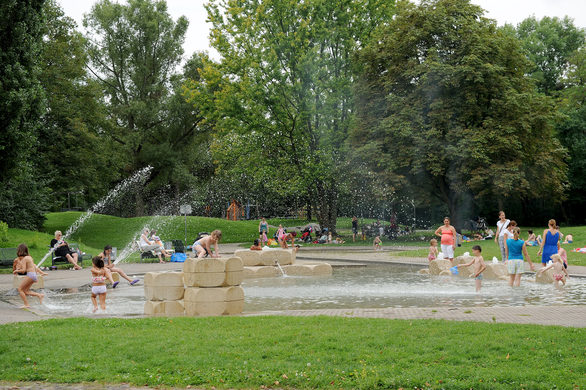 Wasserspielplatz im Hartenbergpark